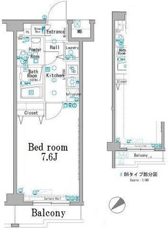 アクサス新板橋の物件間取画像